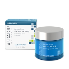 Скраб Andalou Naturals для лица с Манука мёдом и лимоном "Сахарный тростник»