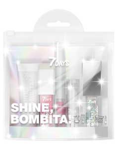 Подарочный набор 7DAYS косметический сияющий SHINE, BOMBITA! №3 Holo-dreams, 5 средств