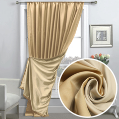 Портьера Amore Mio Milan-16 200*270 см 1 шт молочный шоколад/бежевый IP