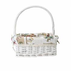 Корзина декоративная "Flora and Fauna", Д300 Ш210 В330, белый, EW-81 S Natural House
