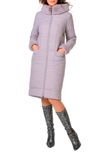 Пальто женское DizzyWay 19406 фиолетовое 58