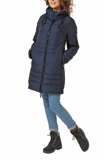 Пальто женское DizzyWay 19310 синее 52