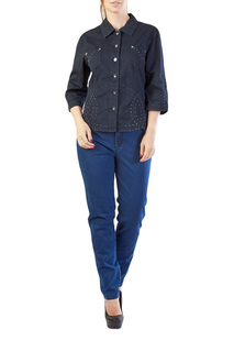 Рубашка женская LAFEI-NIER K86436T-F черная 3XL