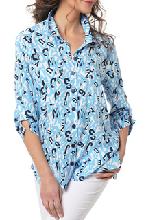 Блуза женская DizzyWay 20220 голубая 52