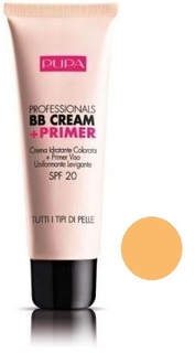 Тональный ВВ крем PUPA Professionals BB Cream + Primer, тон №02 Песочный (50005002)