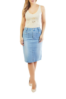 Юбка женская LAFEI-NIER J54893R голубая 33