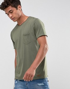 Базовая футболка с необработанными краями Brave Soul-Зеленый