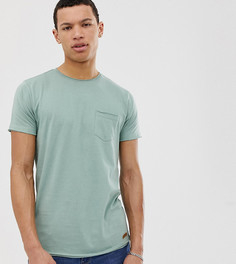 Футболка с необработанным краем Brave Soul Tall-Зеленый