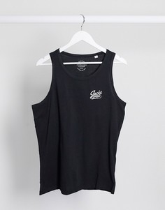 Майка с логотипом Jack & Jones-Черный