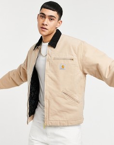 Коричневая куртка с подкладкой Carhartt WIP OG detroit-Коричневый цвет