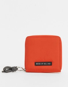 Оранжевый кошелек с декоративным шнурком House of Holland-Оранжевый цвет