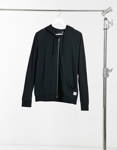 Худи черного цвета на молнии в стиле casual с логотипом Paul Smith-Черный