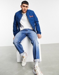 Синяя куртка-бомбер ASOS Actual-Голубой