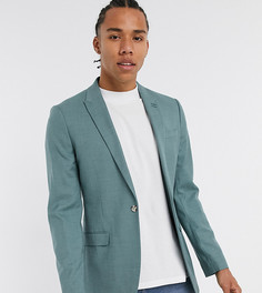 Шалфейно-зеленый приталенный пиджак Topman Big & Tall