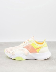Кроссовки цвета слоновой кости Nike Training SuperRep Go-Белый