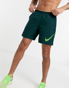 Бирюзовые шорты длиной 7 дюймов Nike Running Wild Run-Зеленый цвет