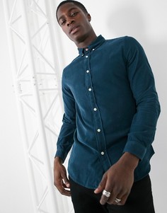 Темно-зеленая приталенная вельветовая рубашка PS Paul Smith-Зеленый