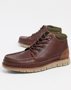 Коричневые кожаные ботинки чукка Barbour Victory-Светло-коричневый