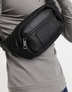 Черная сумка-кошелек на пояс Replay-Черный цвет