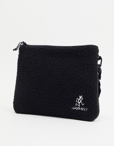 Черная флисовая сумка-портфель с регулируемым ремнем Gramicci-Черный цвет