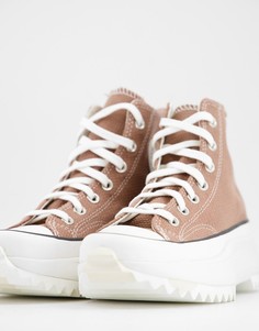 Коричневые кеды с белой подошвой Converse Run Star Hike-Коричневый цвет