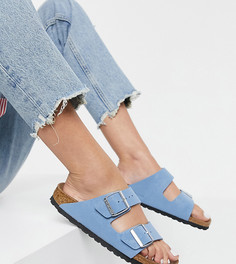 Голубые сандалии из искусственной кожи Birkenstock Exclusive Arizona-Синий