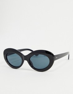 Черные овальные солнцезащитные очки AJ Morgan-Черный цвет