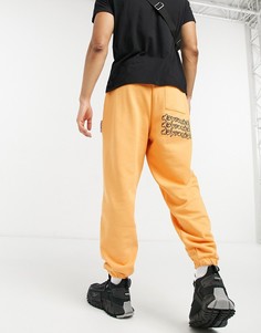 Оранжевые oversized-джоггеры от комплекта ASOS DESIGN-Оранжевый цвет