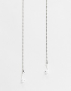 Серебристая цепочка для беспроводных наушников Skinnnydip-Серебряный Skinnydip