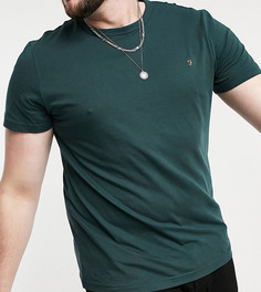 Зеленая облегающая футболка с логотипом Farah Danny-Зеленый цвет