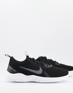 Черно-белые кроссовки Nike Running Flex Experience Run 10-Черный цвет