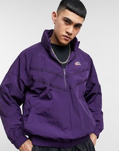 Фиолетовая куртка-ветровка с короткой молнией Nike Heritage Essentials-Сиреневый