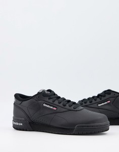 Черные кроссовки Reebok Ex-O-Fit Clean Logo Int-Белый