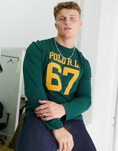 Зеленый лонгслив Polo Ralph Lauren