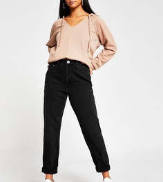 Черные джинсы в винтажном стиле River Island Petite-Черный