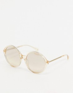 Круглые солнцезащитные очки в стиле oversized Kate Spade Wren-Золотистый
