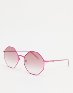 Шестиугольные солнцезащитные очки Moschino Love-Розовый цвет