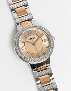 Часы из различных видов металла Fossil Virginia ES3405-Многоцветный