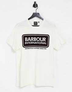 Белая футболка Barbour International Frame-Белый