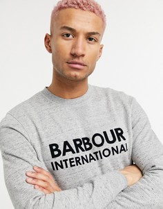 Серый свитшот Barbour International Sub