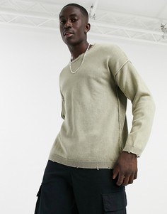 Бежевый джемпер с эффектом деграде Bershka