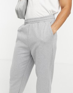 Серые меланжевые oversized-джоггеры ASOS DESIGN-Серый