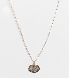 Золотистое ожерелье с подвеской в виде астрологического глаза Reclaimed Vintage Inspired-Золотистый