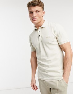 Белое поло BOSS Passerfast-Белый