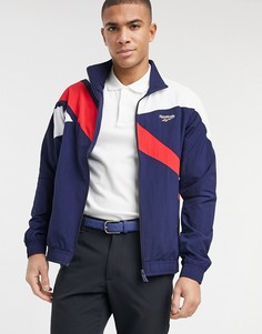 Темно-синяя спортивная куртка в университетском стиле Reebok CL V FR-Темно-синий