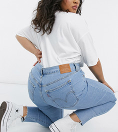 Светло-голубые облегающие джинсы Levis Plus-Голубой Levis®