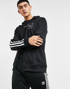 Худи с 3 полосками adidas Must have-Черный цвет