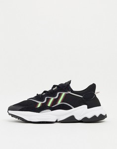 Черные/зеленые кроссовки adidas Originals - Ozweego-Черный цвет