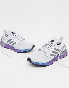 Серо-синие кроссовки для бега adidas Running Ultraboost-Серый