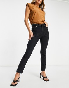 Черные джинсы скинни в винтажном стиле из ткани с добавлением тенсела ASOS DESIGN-Голубой